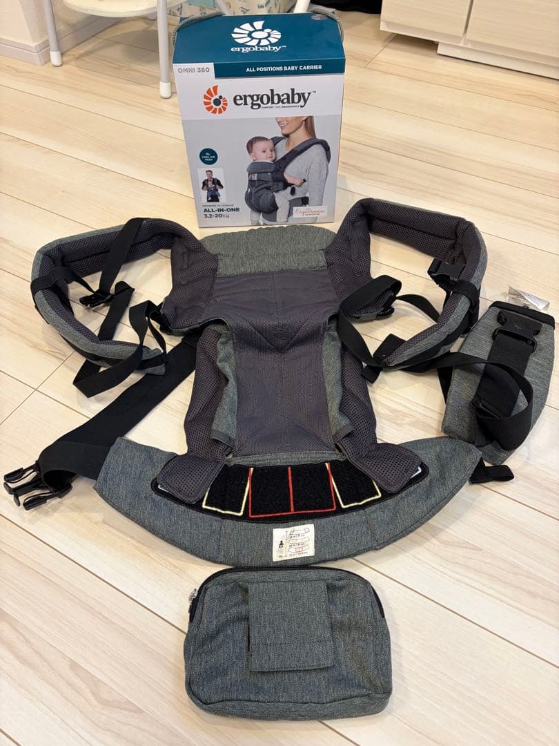 【美品】ergobaby OMNI 360 グレー