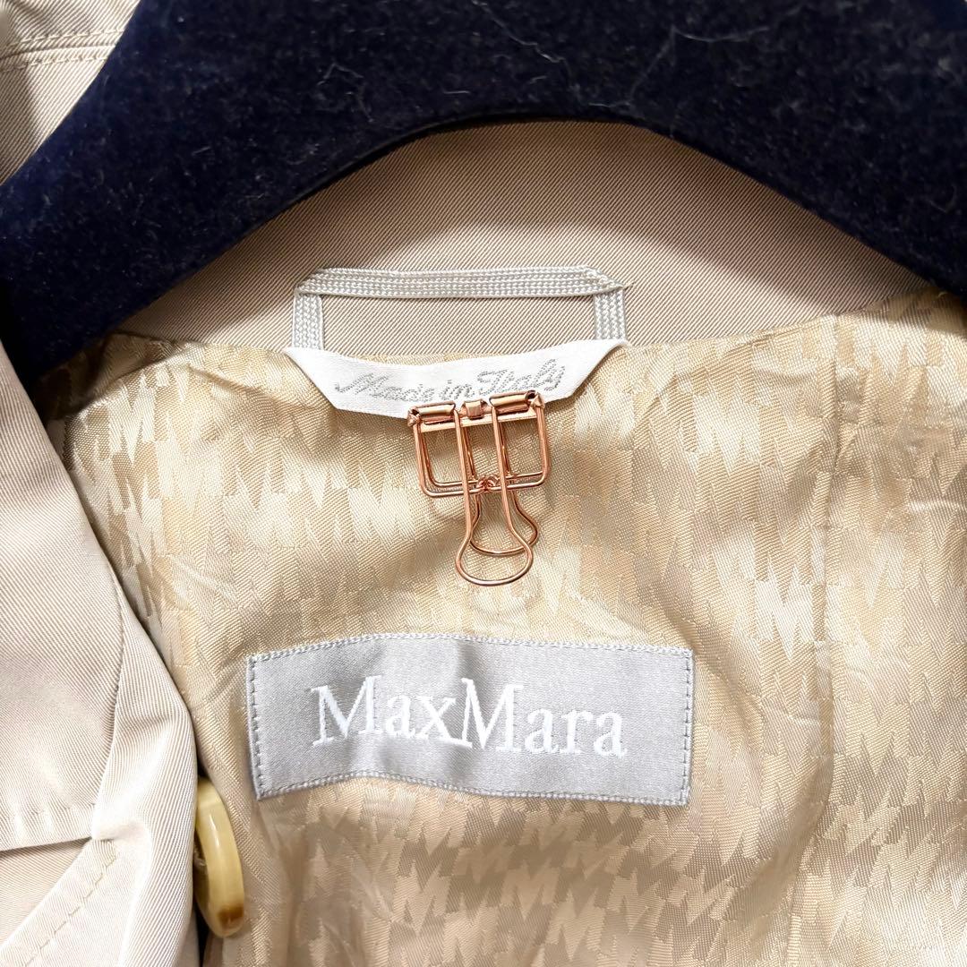 ✨美品✨ MaxMara イタリア製 銀タグ　ショートコート 裏地ロゴモノグラム