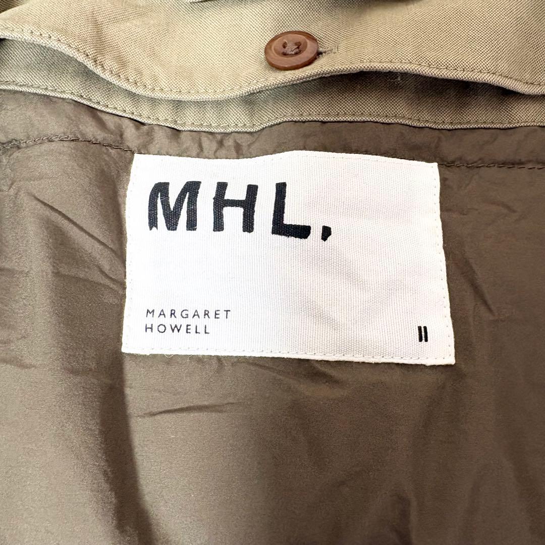 MHL. マーガレットハウエル ステンカラーコート ダウンライナー付 カーキ