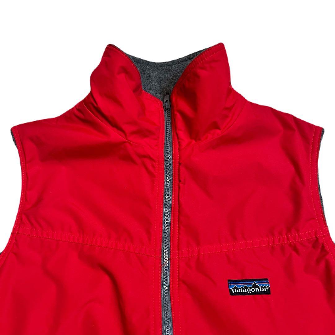 80s Patagonia パタゴニア シェルドシンチラベスト 赤 ヴィンテージ