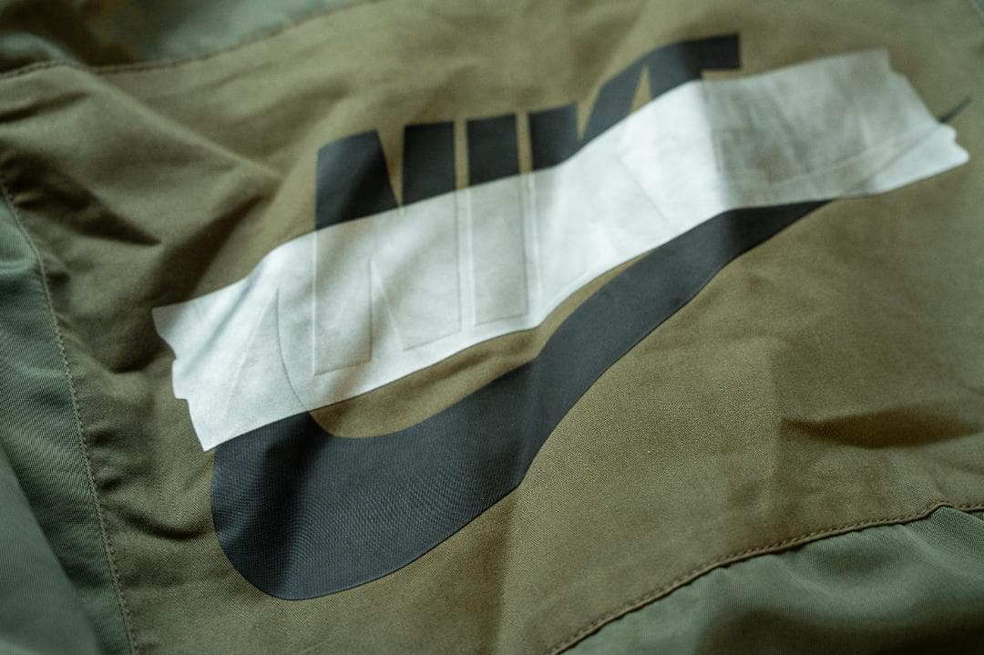 NIKE ナイキ　パンクパックMA-1ジャケット オリーブ　バックロゴ XL