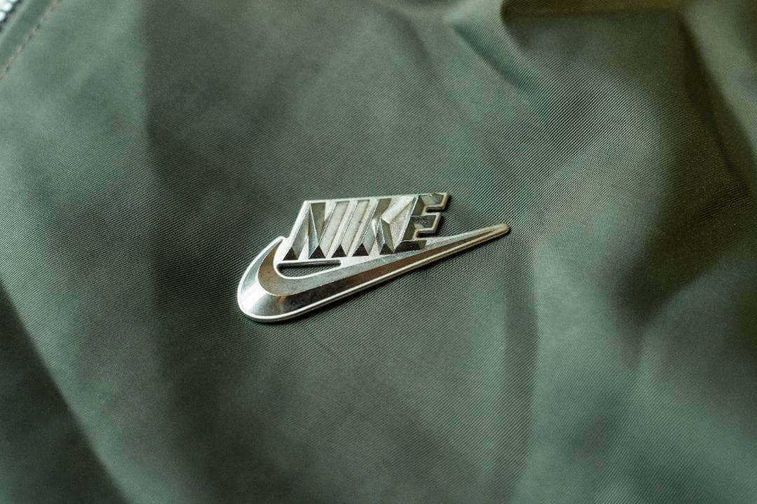 NIKE ナイキ　パンクパックMA-1ジャケット オリーブ　バックロゴ XL