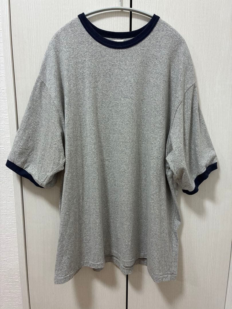 BlurhmsROOTSTOCK/ARK別注コットンレーヨン88/12トリムT