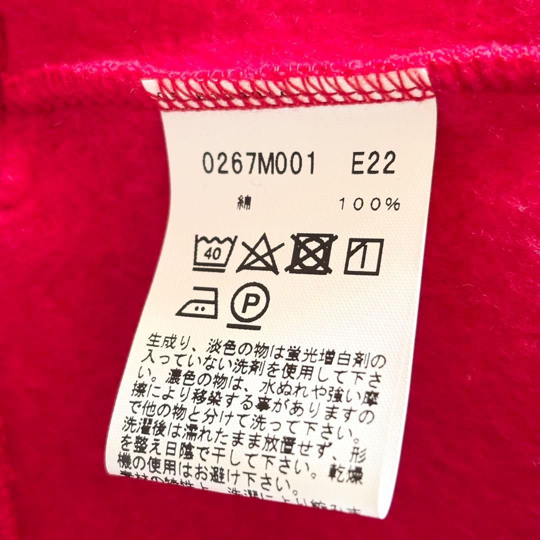 美品✨️現行タグ アニエスベー スナップボタン コットンカーディガン 2 レッド