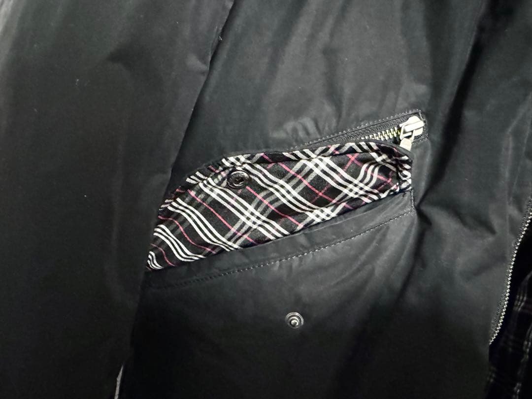 美品　BURBERRY BLACK LABEL モッズコート Lサイズ ブラック