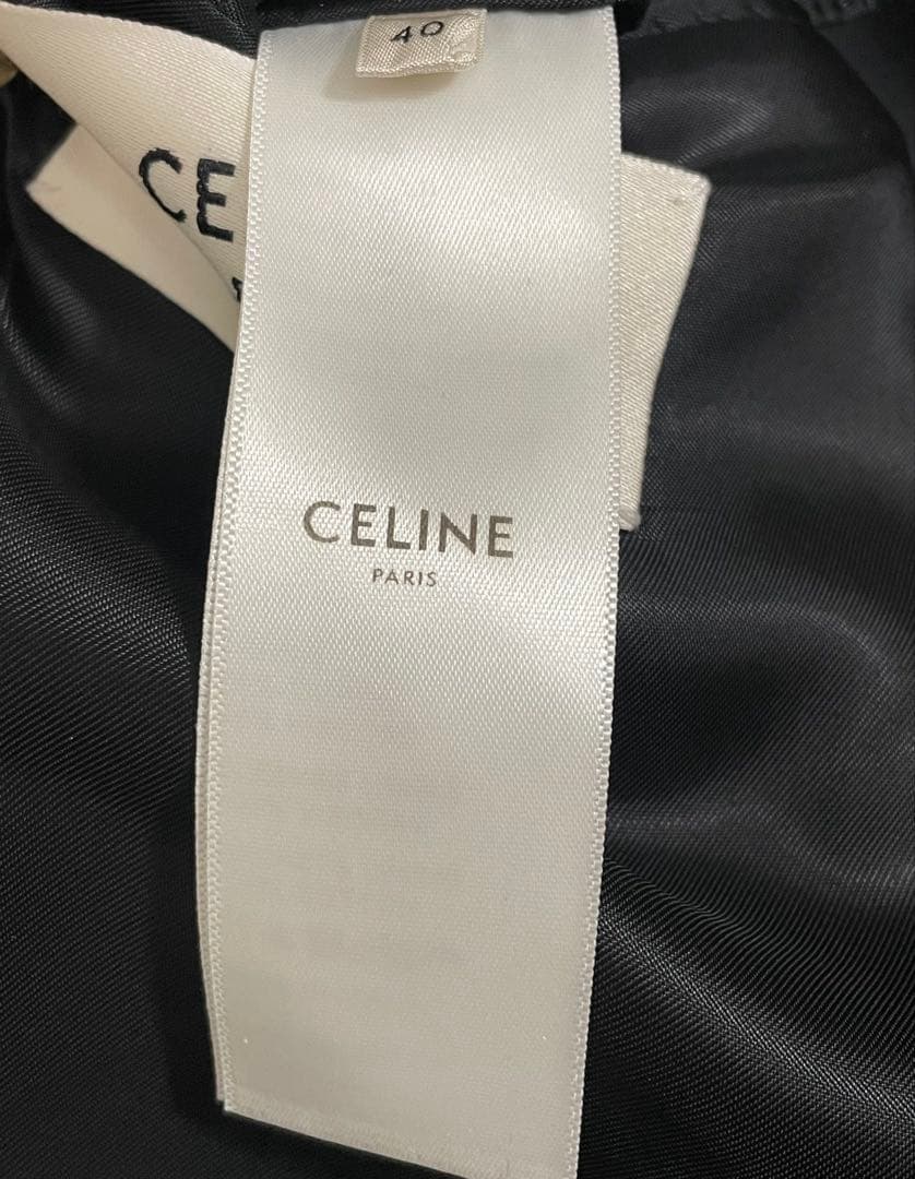 19AW CELINE ハウンドトゥース テーラードジャケット 千鳥格子