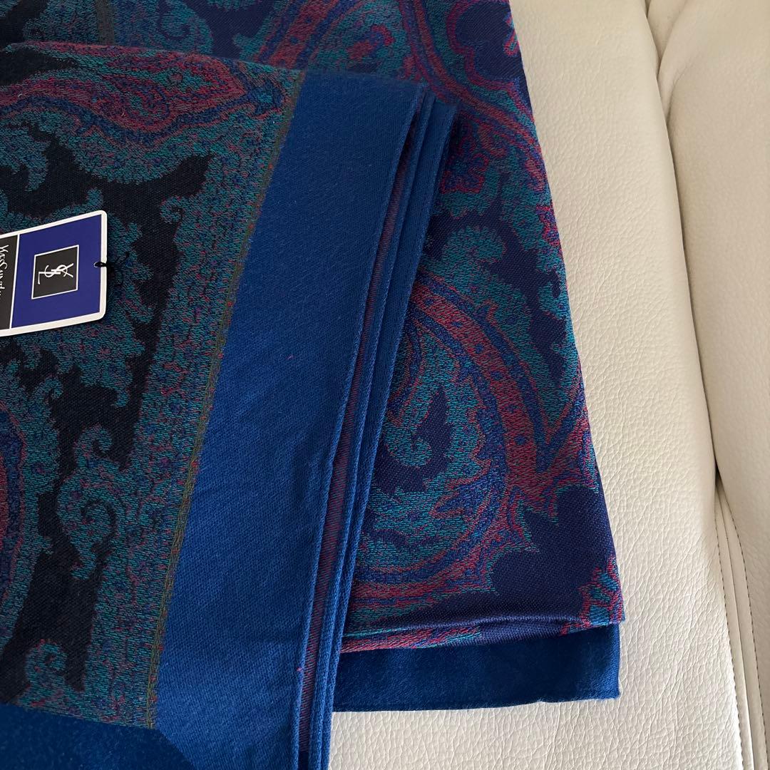 Yves Saint Laurent ストール シルク混 超大判