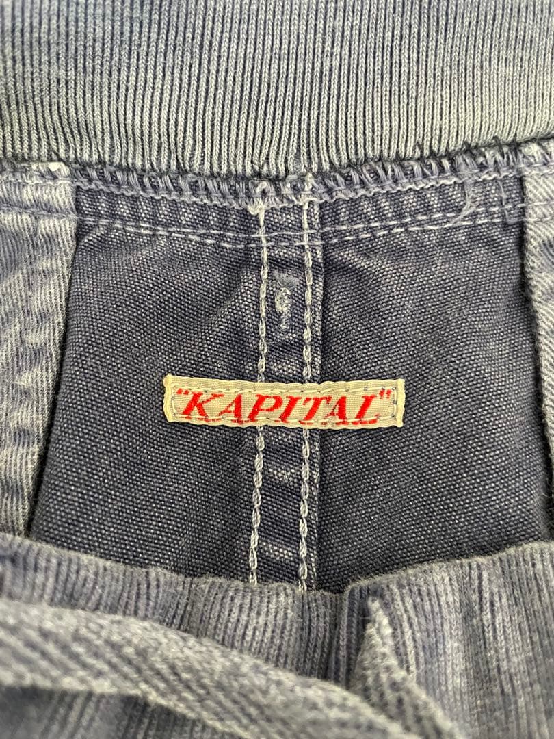 デ*ー様 KAPITAL サルエルヌーベルパンツ ネイビー　ダークブルー