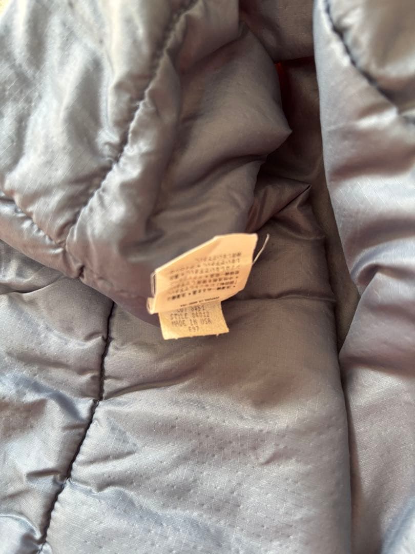 90s Patagonia パタゴニア パフボールベスト マンゴー L
