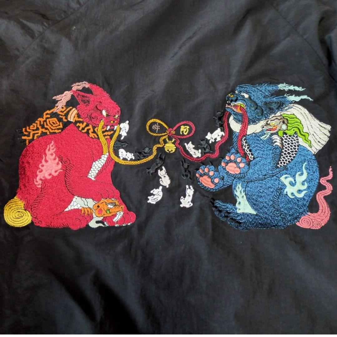 【完売品/入手困難】グラニフ × 石黒亜矢子 阿吽猫破魔矢ブルゾン　刺繍　コラボ