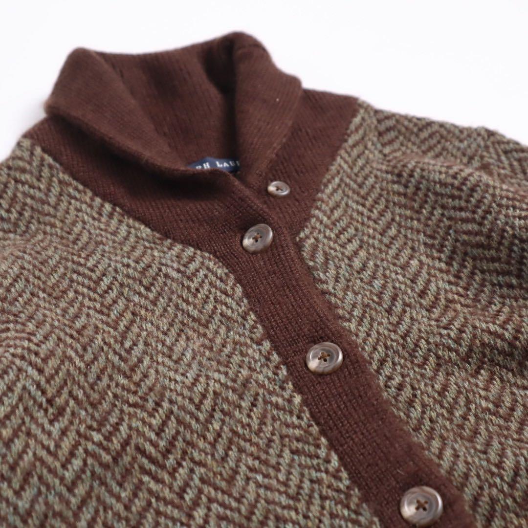 Ralph Lauren アルパカ ウール ショールカラー カーディガン