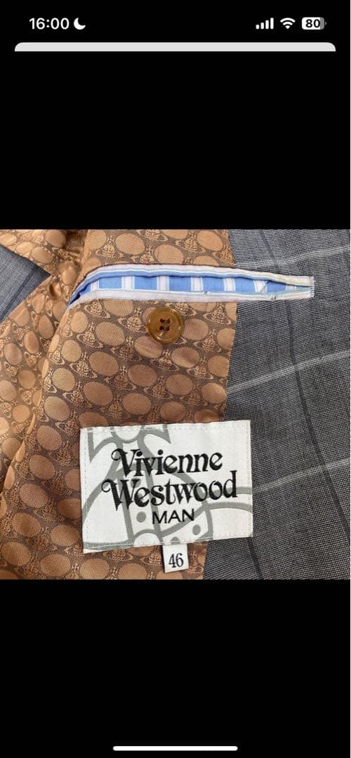 ポ*が様 極美品　vivienne westwood 変形　テラードジャケット