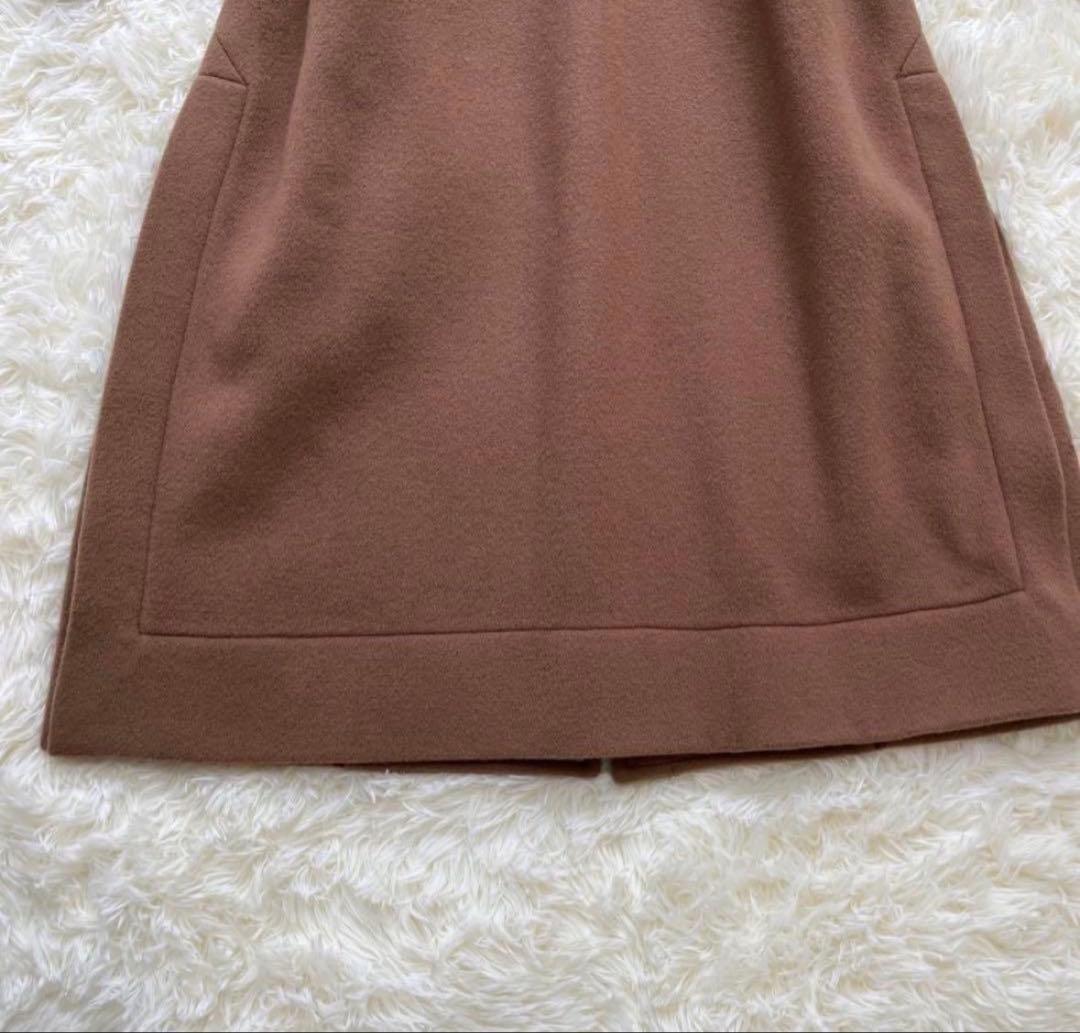 【美品】川口春奈着用 styling/ ワイドカラーロングコート キャメル