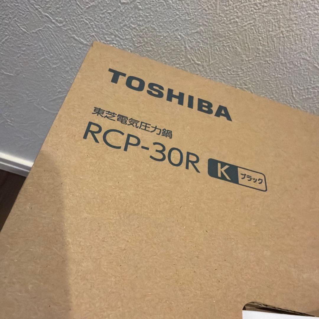 【新品未開封】東芝 TOSHIBA 電気圧力鍋 3.0L RCP-30R-K