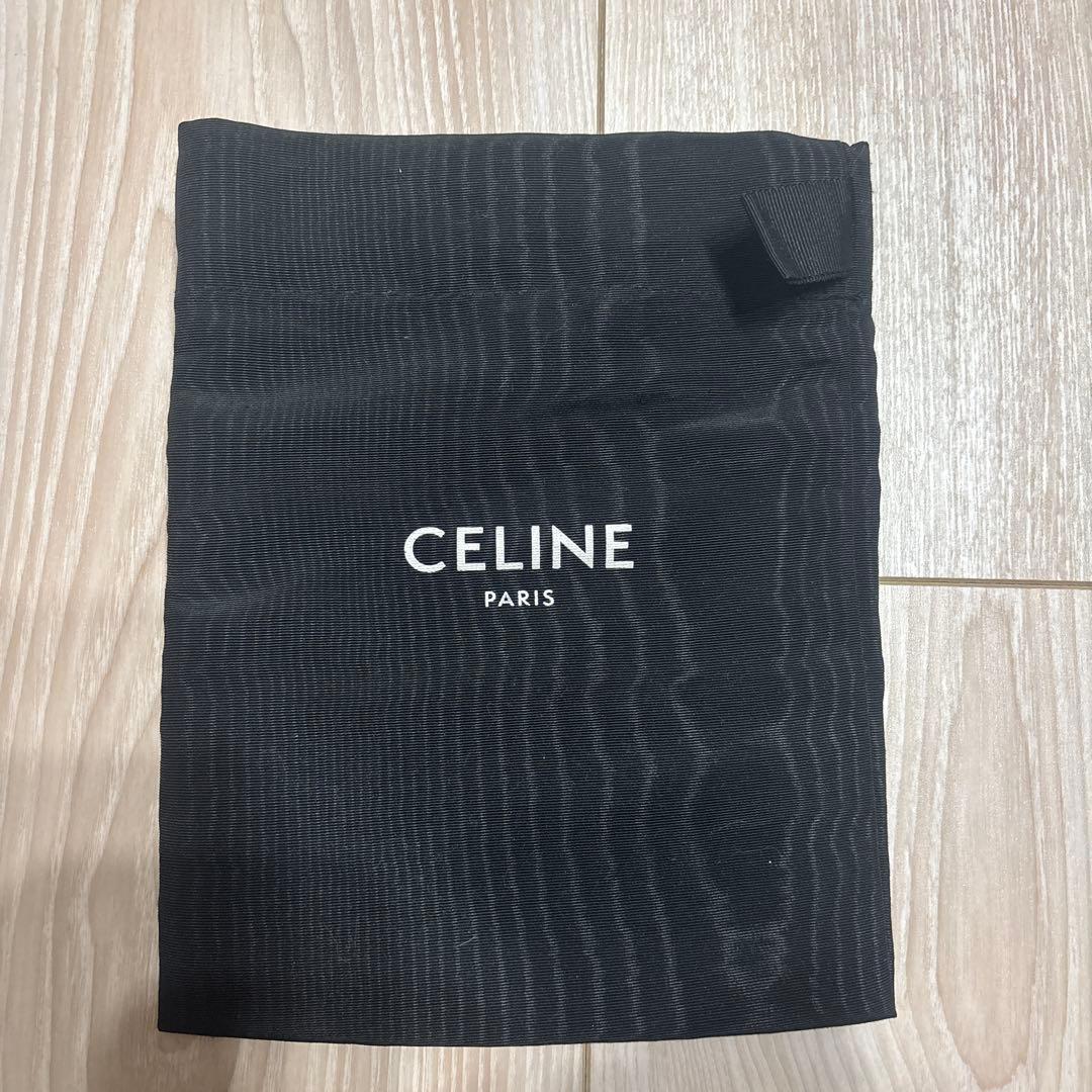 CELINE トリオンフ　三つ折り財布 グリーングレー