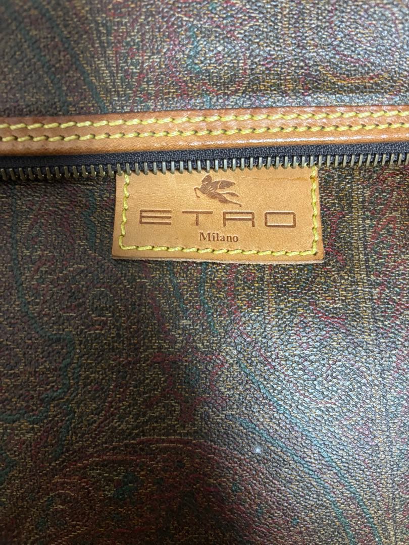 ゴ*リ様 ETRO ペイズリー柄 ボストンバッグ