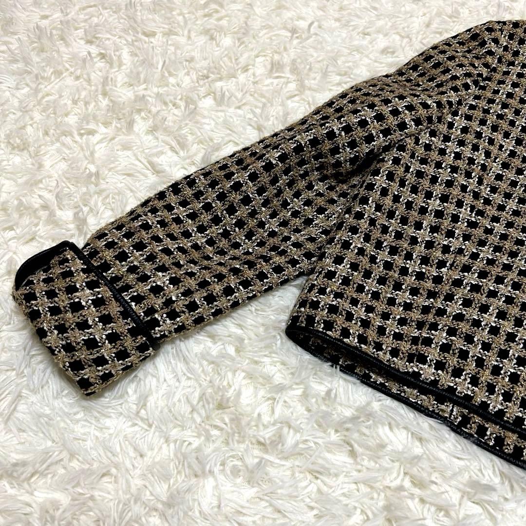 LANCETTI 千鳥格子柄 40 L 金ボタン ヨーロッパ製生地 高級感