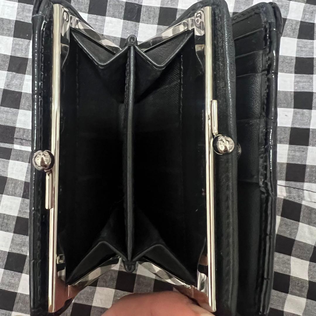 ヴィヴィアン Vivienne Westwood 2つ折り財布 ブラック がま口