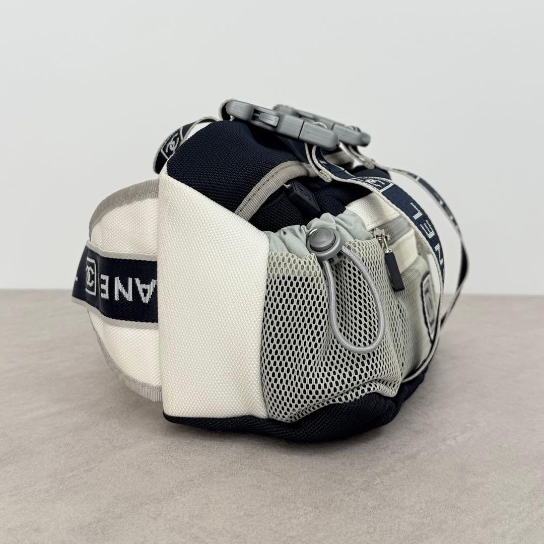 CHANEL スポーツライン ウエストバッグ ココマーク メッシュ ナイロン