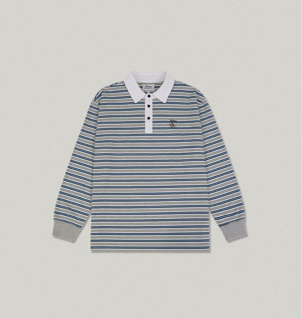FOLNUA(フォルニュア)ストライプラグビーTシャツ