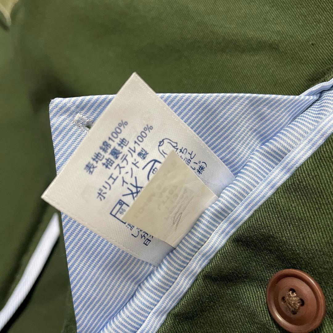 極美品✨️LAND'S END ハンティングジャケット 緑 カーキ コーデュロイ