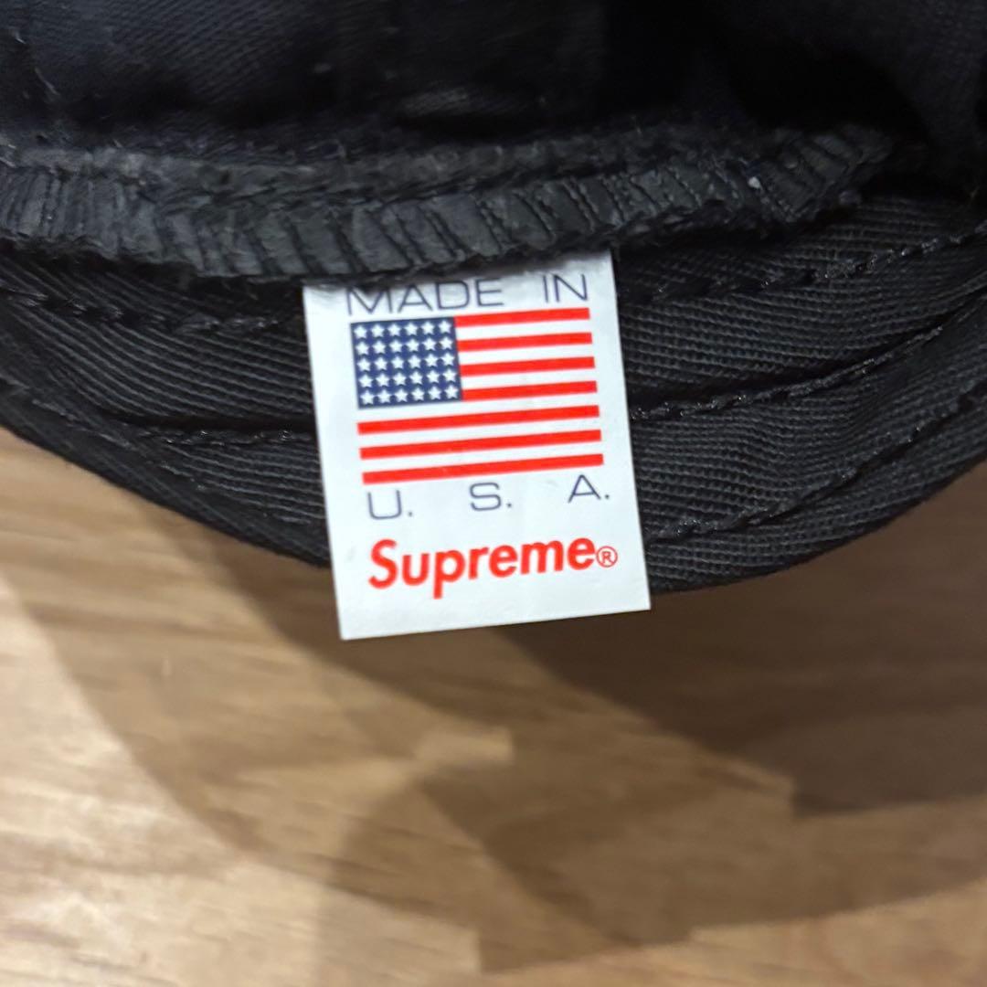 【希少】Supreme Chenille S Logo 6-Panel ブラック