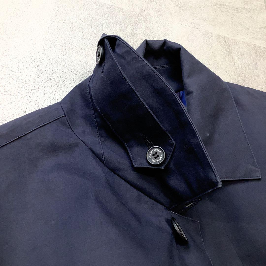 Traditional Weatherwear ステンカラー コート ネイビー