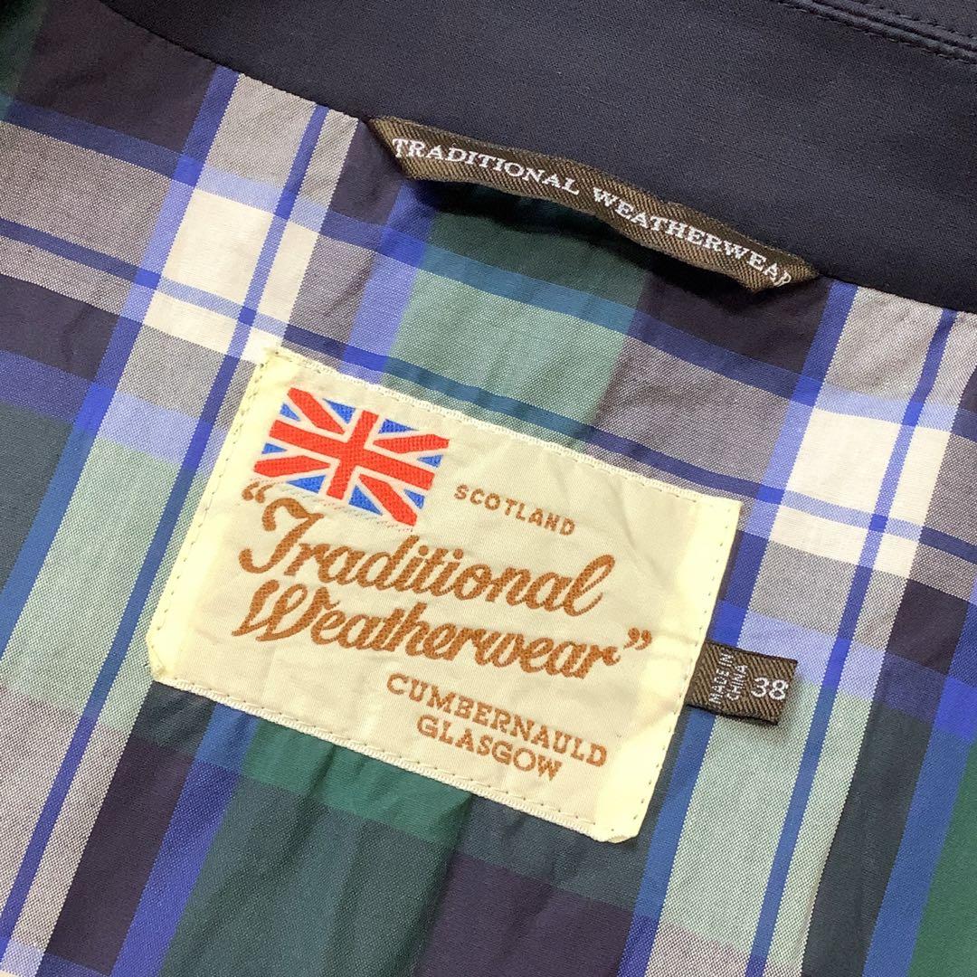 Traditional Weatherwear ステンカラー コート ネイビー