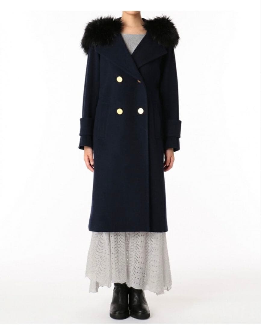 実*！様 【定価:79,200円】フード付ウールコート GRACE CONTIN