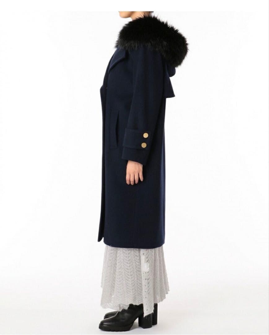 実*！様 【定価:79,200円】フード付ウールコート GRACE CONTIN