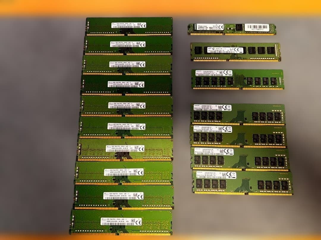 星*海様 デスクトップ用メモリDDR3、DDR4合計136GB分セット