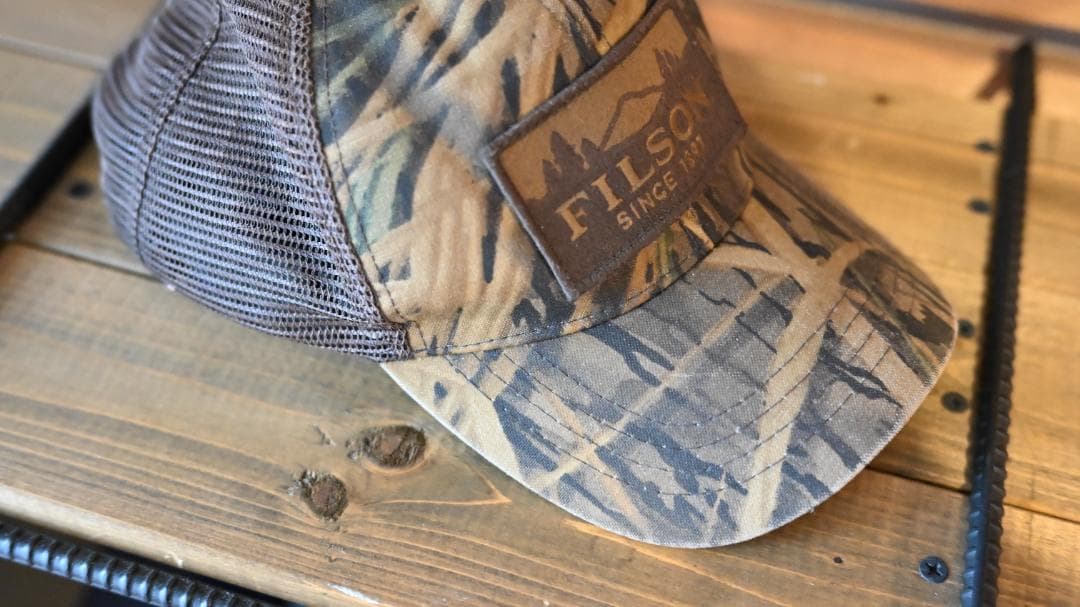 美品【FILSON be MossyOak】 迷彩キャップ