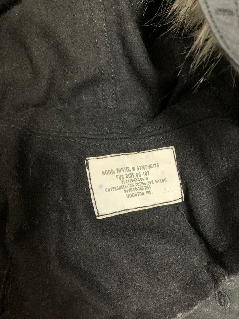 HOUSTON、M-65 フィッシュテール パーカー モッズコート　BLK M