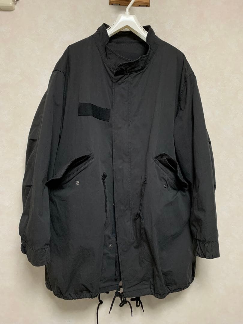 HOUSTON、M-65 フィッシュテール パーカー モッズコート　BLK M