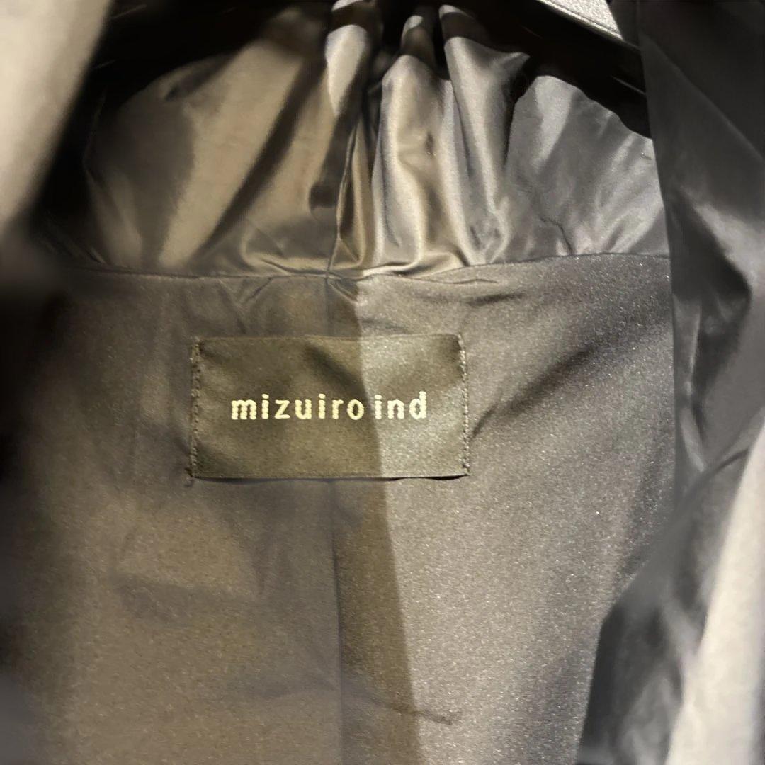 タグ付き新品★mizuiro ind ドレープライトダウンコート★ブラック