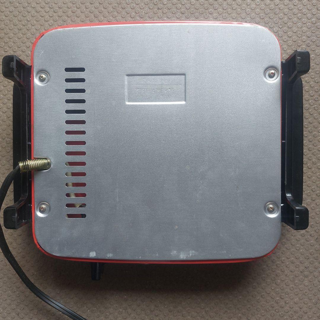 昭和レトロ SANYO 電気コンロ 電熱器 SH-25 赤 動作品 説明書あり