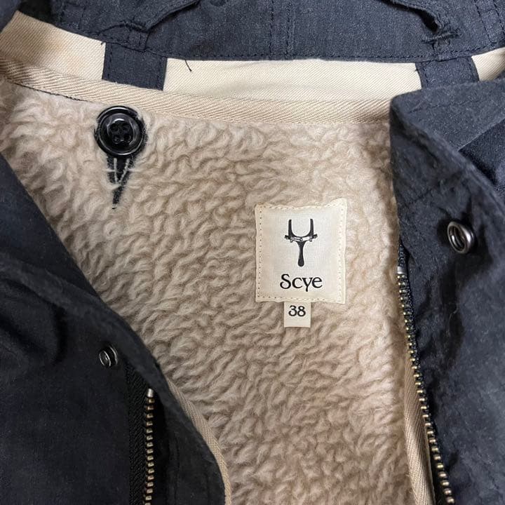 美品 Scye サイ モッズコート ボア ロング コート