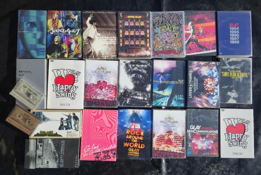 GLAY コレクション 書籍・CD/DVD多数・ファンクラブ特典バッグ