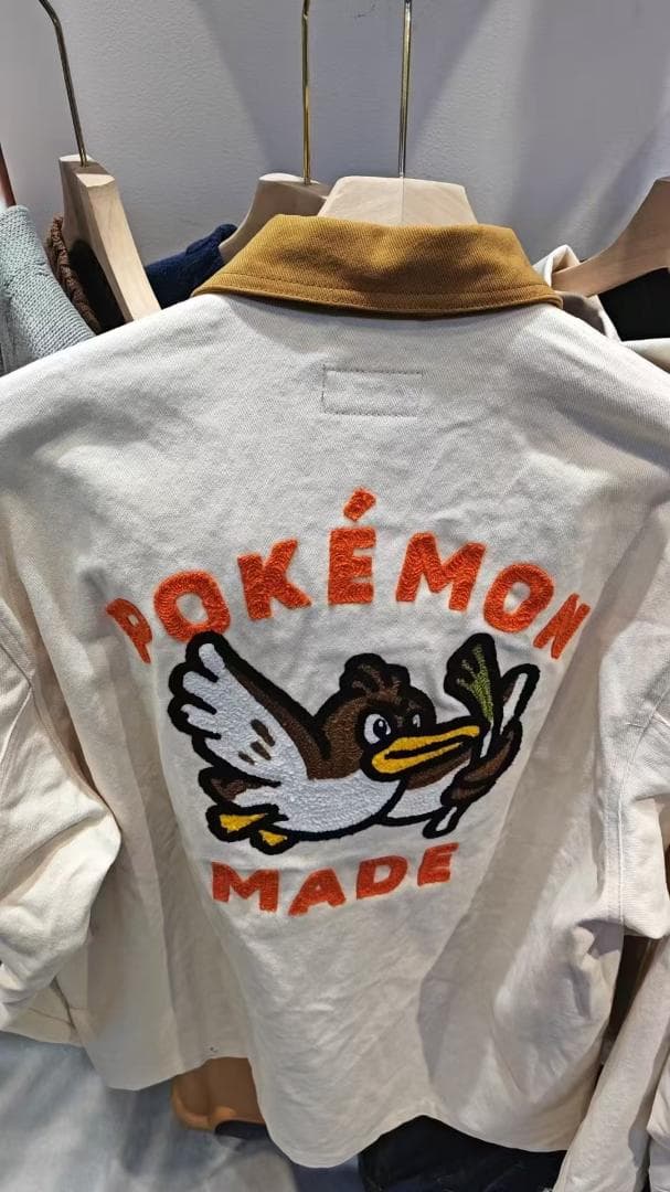 Human Madeポケモン大葱鸭刺繍ジャケット