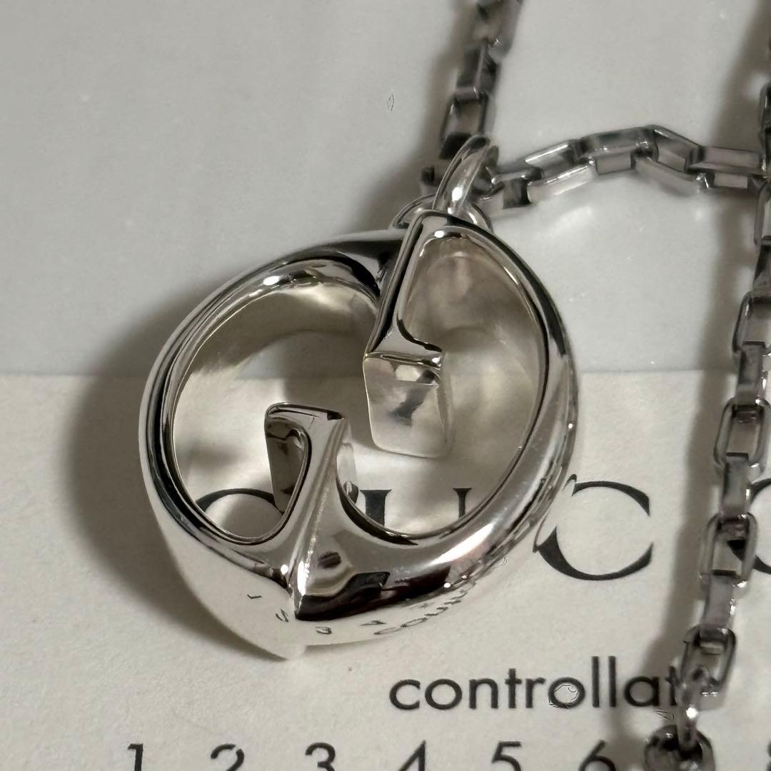 GUCCI 新品同様品　インターロッキングネックレス　925　極美品