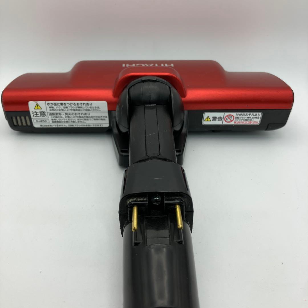 日立　掃除機　ヘッド パワかるサイクロン　D-AP53 赤　回転ブラシ　良品