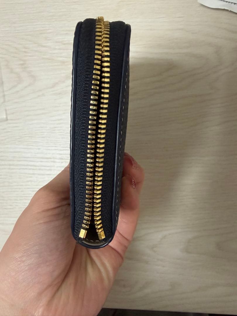 ネイビー　ボナベンチュラ　財布　折り財布