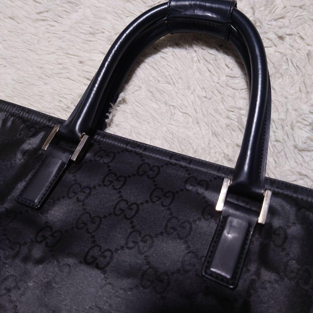 【超大容量】グッチ GUCCI ボストンバッグ トートバッグ GG ブラック