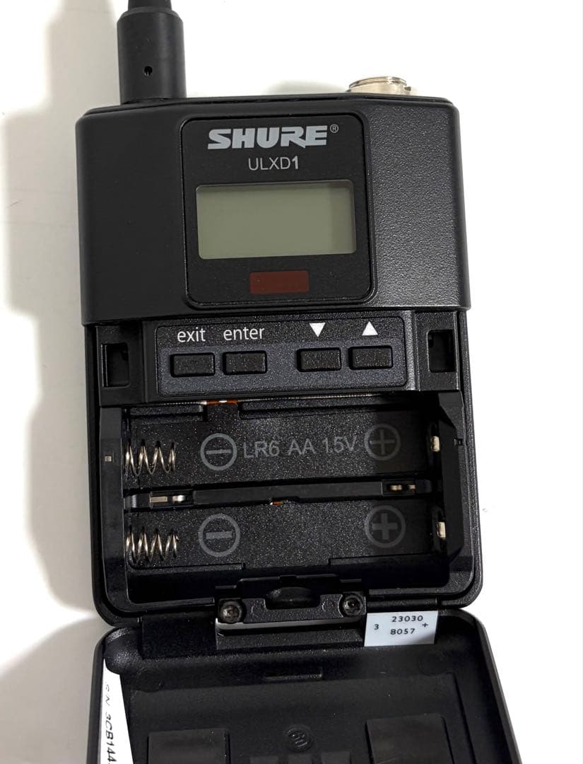 ★美品★ SHURE シュア ULXD1-JB ワイヤレスボディパック型送信機