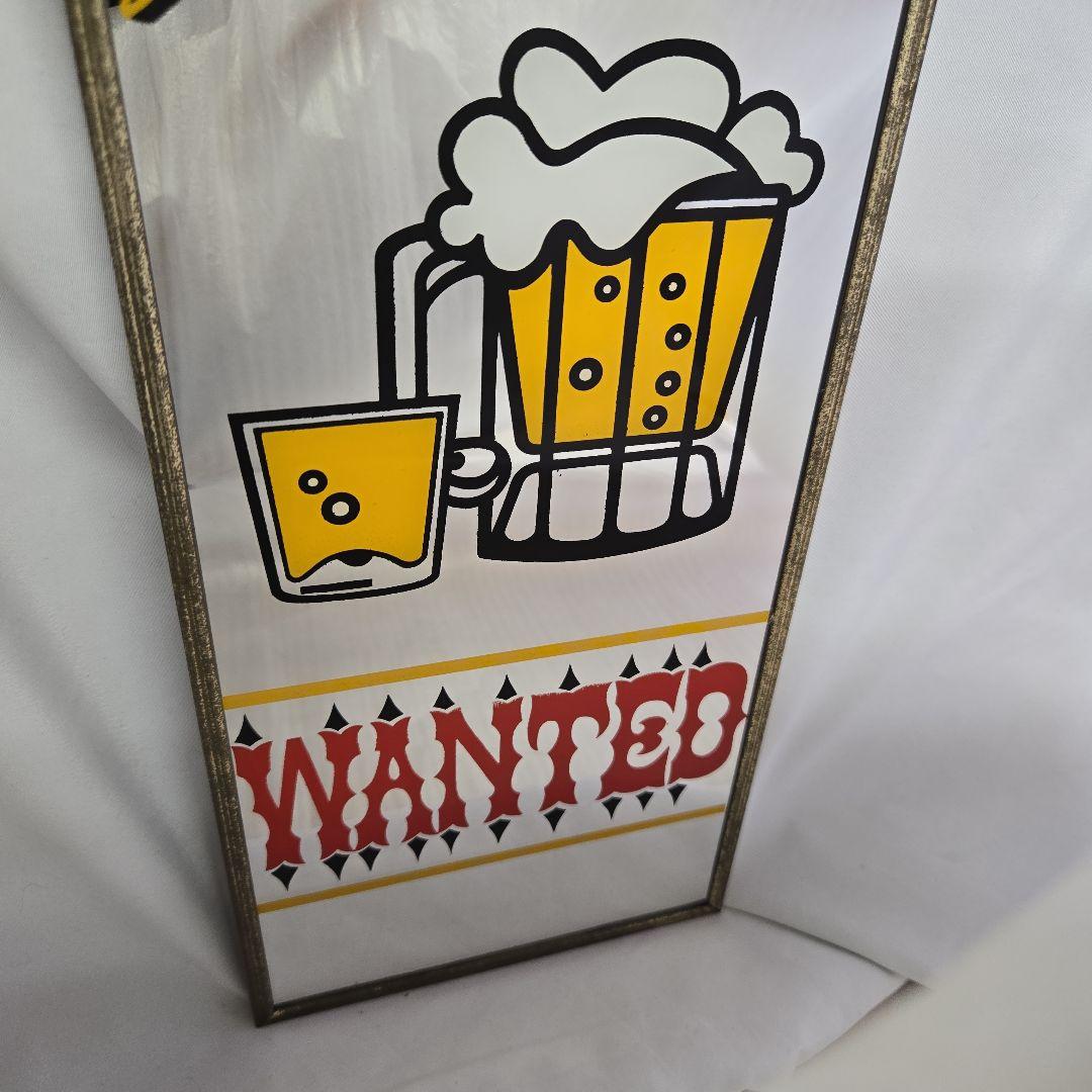 G*n様 HONEST BARTENDER WANTED パブミラー　レトロ