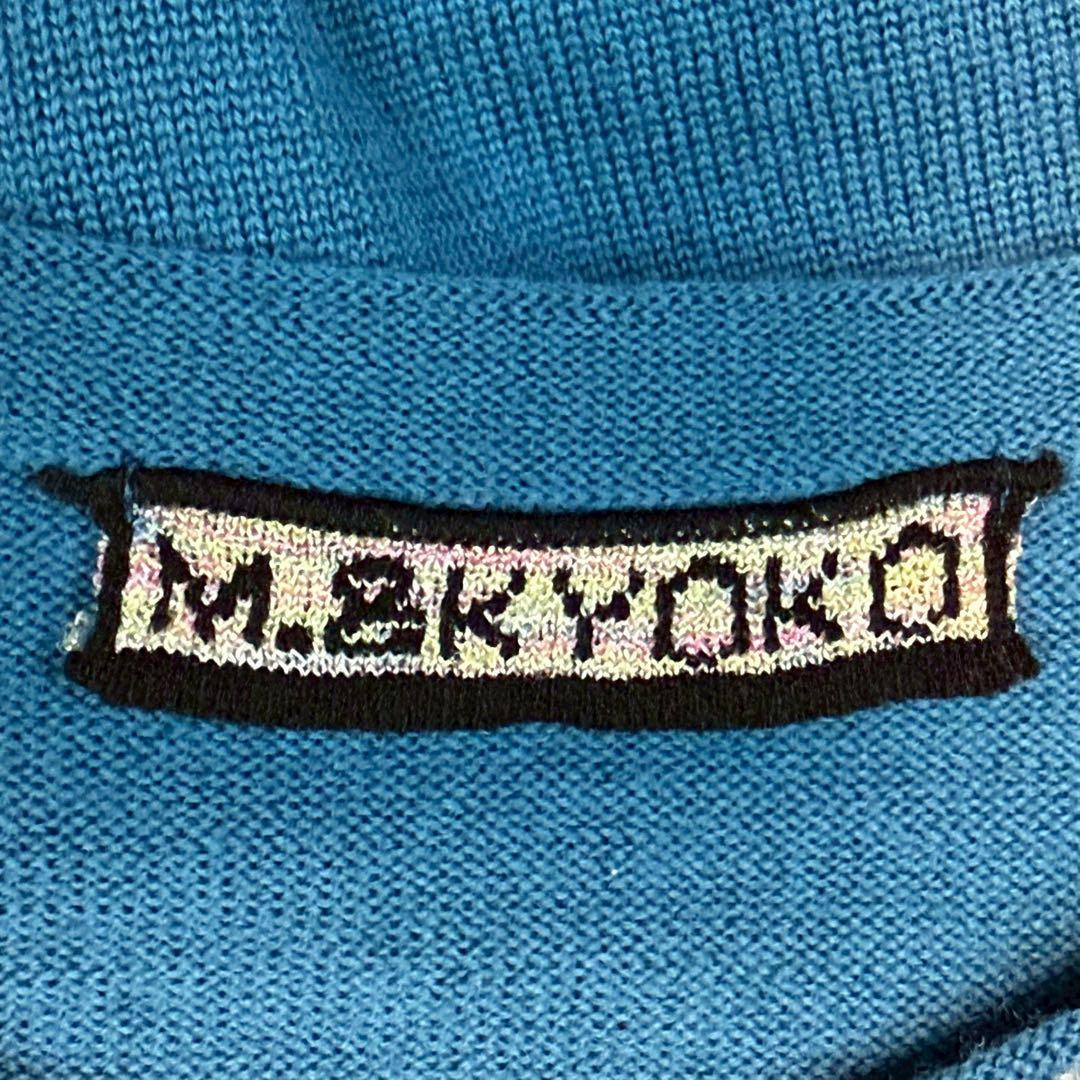M&KYOKO パッチワーク風 ニットワンピース アルパカ混
