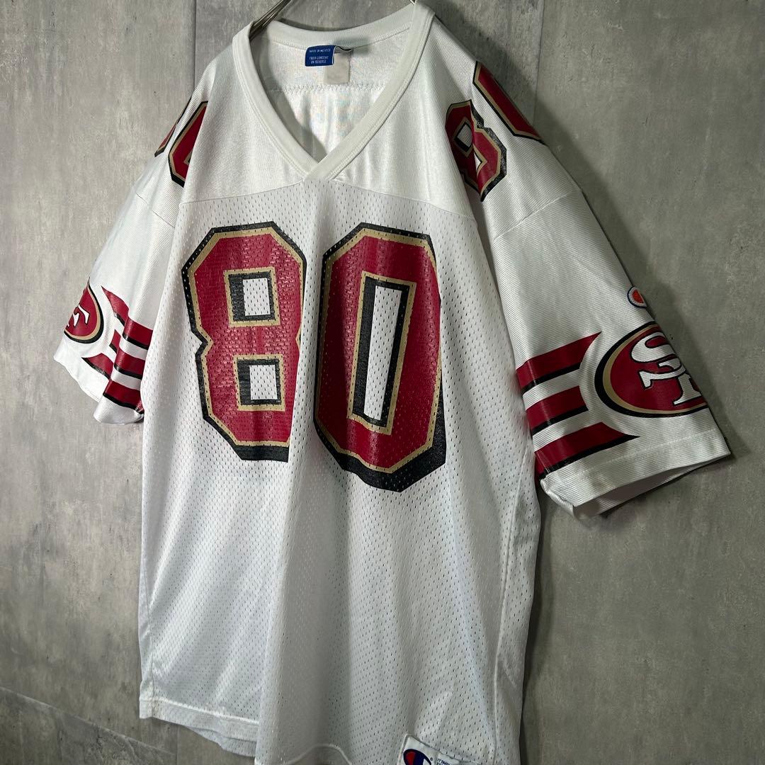 希少 NFL 49ers ジェリー ライス ゲームシャツ メキシコ製 白