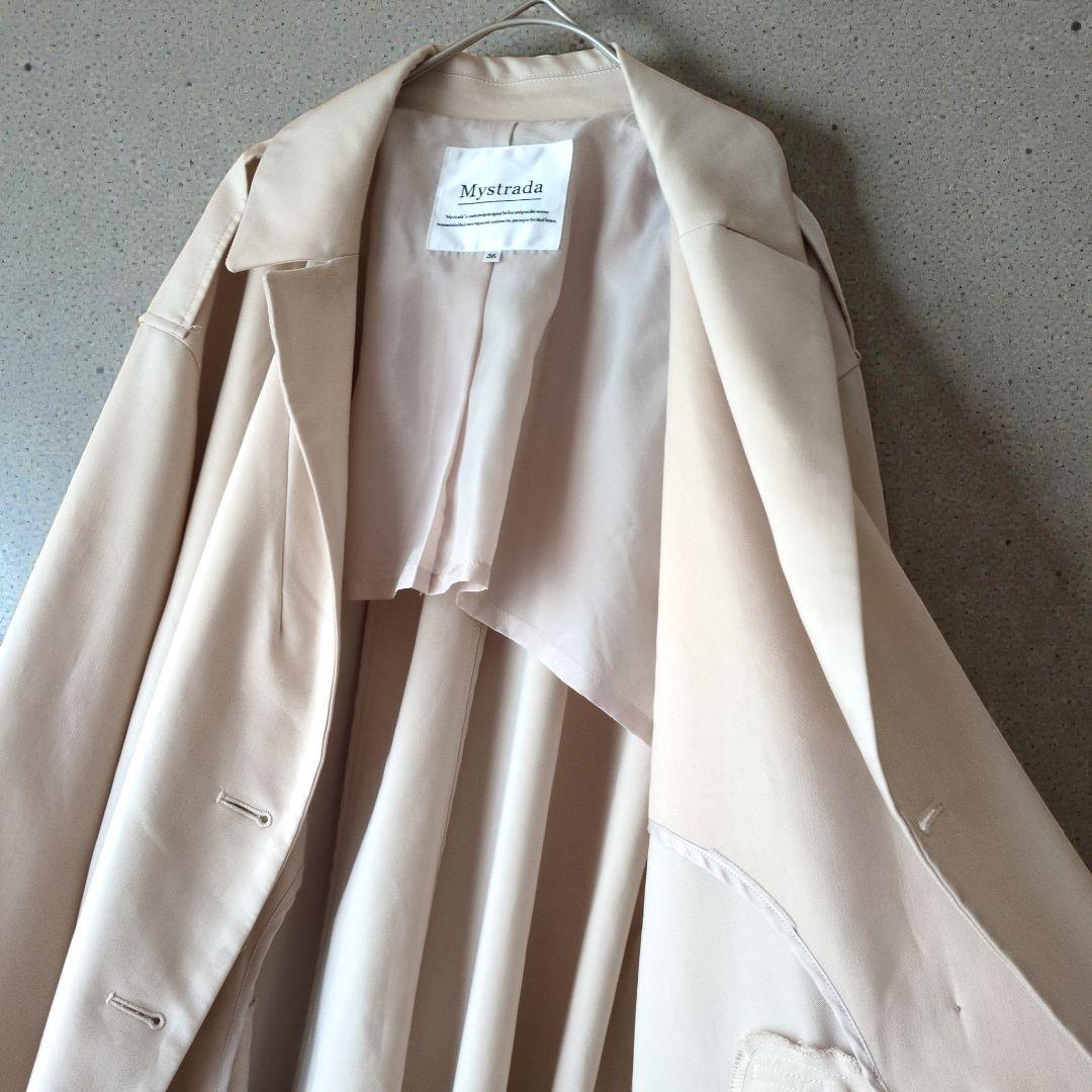 極美品♡Mystrada マイストラーダ バックボリュームトレンチコート