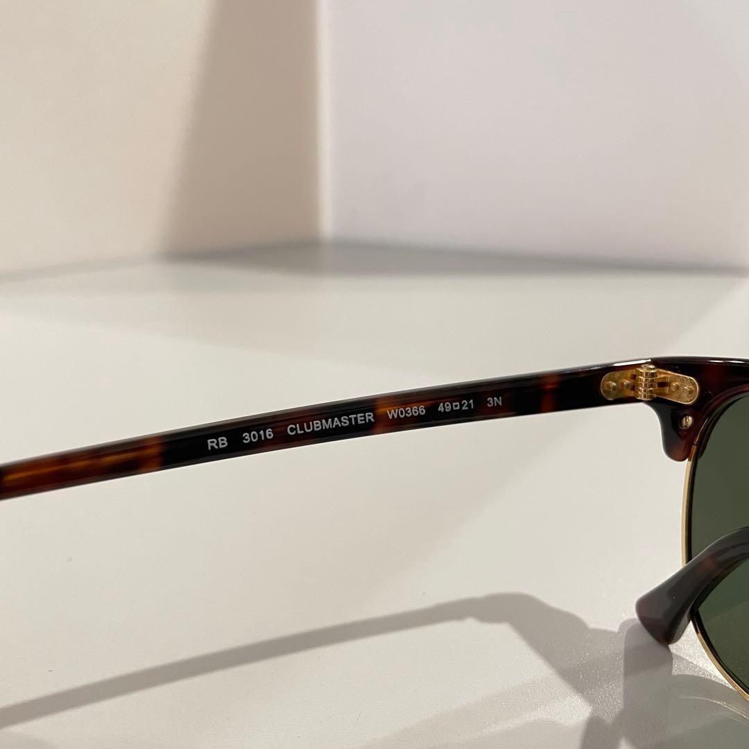 Ray-Banレイバン　クラブマスター サングラス べっ甲 ゴールド 付属品完備
