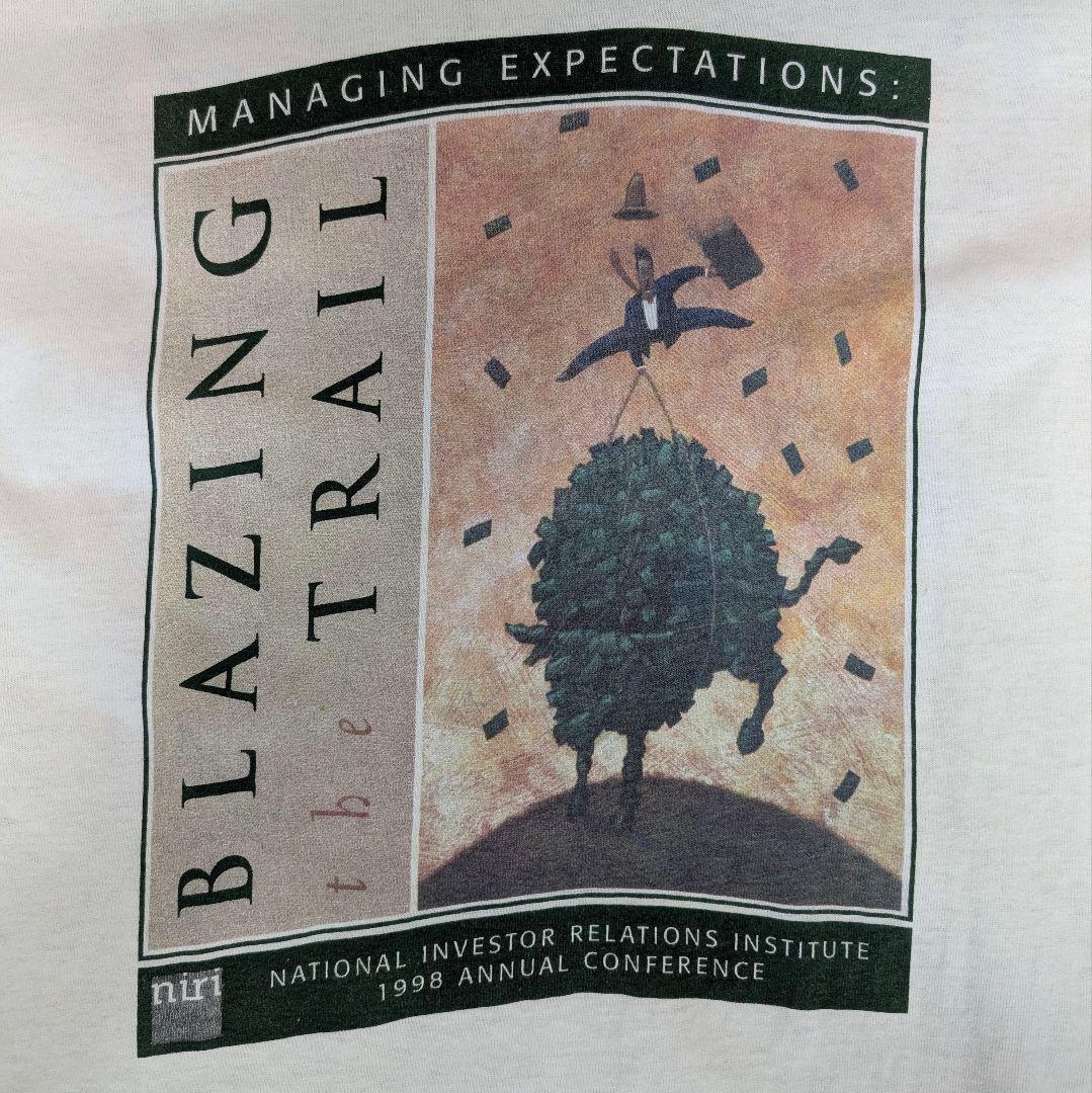 ​90s NIRI 企業物Tシャツ 三軒茶屋THREE購入 XL相当 ボックス